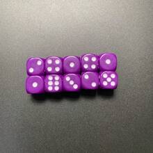 Easytoday 100pcs/Set 16mm/0.63inch 10 Colors Acrylic Dot Dice, Perfect For Board Games, Parties, Entertainment, Bars - Multicolor - View 18