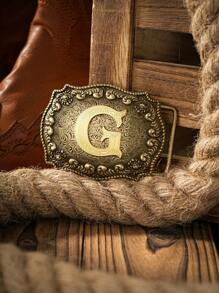 1 件西式锌合金字母形皮带扣，适合所有季节夏季、学校秋冬配饰万圣节服装，适合青少年、青年、男士、休闲、户外、运动、度假、毕业礼物、生日、日常穿着 - 如圖 - 查看 7