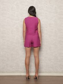 Women's Summer Set In Very Fresh Fabric - Rosa Roja - Ver 2