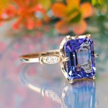 Luxury Elegant Engagement Ring,Unique Rings Jewelry For Women Bridal Ring Anniversary Gift For Her(Without Box)
