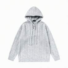 South Korea Hooded Woolen Sweater Women's Autumn Winter Brand 2025 New Loose Twist Hooded Pullover Sweater