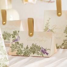 5 Stücke kreative chinesische Vogeldesign Hochzeitsbevorzugungsbox, Geschenkbox für Süßigkeiten, Schokolade, Präsente Verpackung