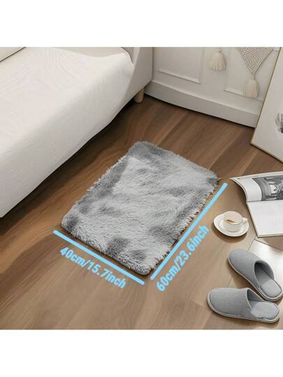 1pc Deluxe Zachte Plush Tapijt 1cm Sponge Lining, Fluffy Vloer Mat Bedroom, Living Room, Cushioned Non Slip Vloerkleed Home Outdoor Picnic, Balcony, Study view 8