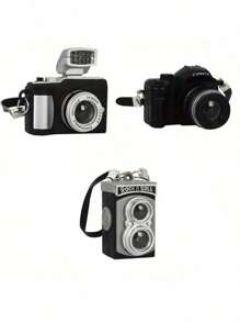 复古迷你数码相机娃娃屋相机 - 迷你相机模型 - 朋克风格珠宝/钥匙扣 - 非常适合娃娃屋装饰、礼物和迷你装饰 - 相机爱好者的理想收藏（无电池）