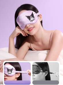 Sanrio Purple Kuromi Silk Breathable Cool And Skin-Friendly Improve Sleeping Mask For Women, Cute Pink My Melody Home Bedroom And Office Rest Lightproof Eye Masks, Cinnamoroll Summer Vacation Cruise And Car Travel Essentials Eye Cover Accessories, Airport Airplane Must Haves Eye Patches, Pompompurin Stuff, Bachelorette Party And Bridesmaid Proposal Gifts, Sanrio Authorized Items.