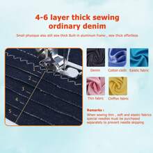 20 Stitches Electric Sewing Machine Household Double Thread Sewing Machine UK 220V - White - View 11