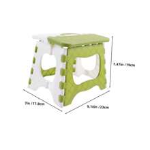 Foldable Stool, Outdoor Portable Fishing Stool, Street Vendor Portable Small Stool, Household Storage Stool, Plastic Stool - Multicolor - View 2