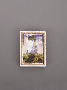1 件世界名画迷你相框、梵高艺术系列冰箱贴、高端星空创意磁性相框复古 3D 装饰贴纸、旅行纪念品、最佳家居装饰贴纸礼物 - 彩色 - 查看 22