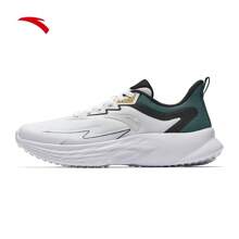 Anta Zapatillas de running ligeras y transpirables en color negro para hombres, nuevo modelo de verano 2025 con absorción de impactos, antideslizante y suela