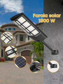 Lámpara solar, luces LED de exterior para iluminación de caminos, jardín, patio