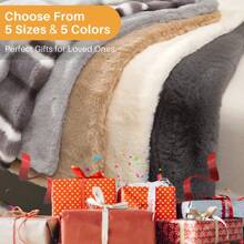 Couverture douillette, couverture en peluche moelleuse, couverture de canapé, couverture polaire, couverture de canapé en flanelle pour lit, canapé, chambre à coucher, bureau, couverture épaisse et chaude, super douce pour jeté de canapé. - Gris pâle - Voir 10