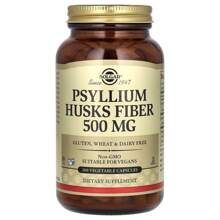 Solgar Psyllium Husks Fiber, 200 Vegetable Capsules (500 Mg Per Capsule)
