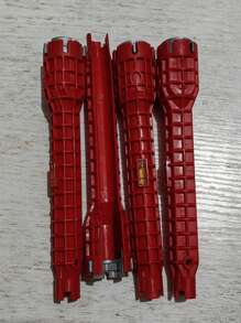 Herramienta de reparación de grifos 5 en 1 con llave de grifo, antideslizante, para instalación de tuberías en cocina y baño