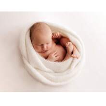 羊绒弹力婴儿裹巾 新生儿摄影道具 背景毯 裹巾 男孩女孩摄影棚拍摄配件
