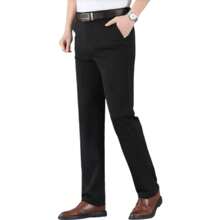 Men's Slim Business Dress Pants - Black - Ready For Delivery - màu đen - Xem 3