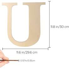 1pc Wood Wall Decoration Letters 12 Inch Blank Letters DIY Paint Family Party Wedding Decorations Gifts Birthday Graduation