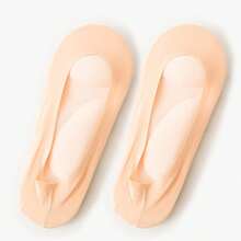 1/2/4 Pairs Women Minimalist Air Cushion Massage Boat Leg Warmers, Suitable For Flats And High Heels, Arch Support Invisible Leg Warmers With Sponge Insole