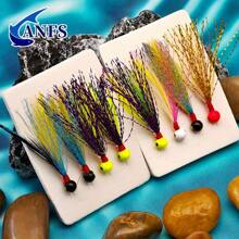 Bộ lưỡi câu Jig Head 4 chiếc/hộp - Lưỡi câu Jig câu cá nước ngọt nước mặn cho cá rô, cá hồi, cá rô, món quà câu cá tuyệt vời cho người câu cá - Nhiều màu - Xem 3