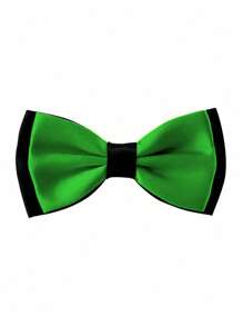 1pc Men's Double Layer Dual Tone Bow Tie, Suitable For Banquet, Wedding, And Party - Multicolor - View 11