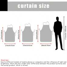 男女通用涤纶围裙 - 1 件 - 灵感设计 - 150g/M² 编织面料，带条纹复古图案，适合烹饪、烧烤、服务员、厨师