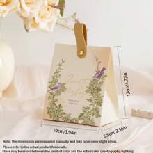 5 Stücke kreative chinesische Vogeldesign Hochzeitsbevorzugungsbox, Geschenkbox für Süßigkeiten, Schokolade, Präsente Verpackung