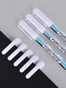 3pcs White Markers, (0.7mm, 1mm, 2.5mm) Nibs, Deep Hole Markers , Perforation Positioning/Quick Drying Waterproof/Tile Marking, Perfect For Carpenters, Architects, Glass, Tyres And Art Projects
