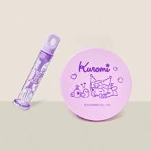 Miniso Set toilette avec tasse pliable Sanrio (Kuromi), mignon dessin animé, portable pour les voyages (1 pièce), décoration de salle de bain à la maison, été