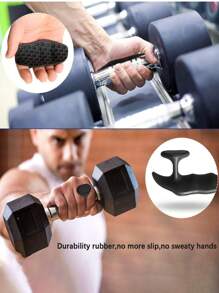 1 Pair Silicone Fingerless Weightlifting Protective Covers - Non-Slip, Calisthenics Gym Equipment, Fitness Gloves, Unisex, Pull Grip Cross Training Hand Grip Protection, Textured Palm Protection, Suitable For Pull Ups, Cross Training, Fitness Workouts, Pulling And Fitness Training Protective Covers Gym Accessories, Sport, Gym, Home Exercise, Women's Gym Gloves, Boxing Gloves, Gym Gloves, Gym Gloves, Men's Gym Gloves