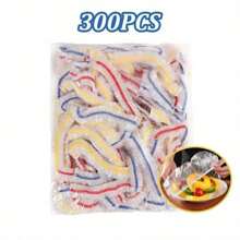 300 pièces Couvre-aliments extensibles - Extensibles, jetables, film plastique alimentaire à usage multiple | Film alimentaire inodore de cuisine, anti-poussière, hermétique | Convient à tous les formats de plateaux | Idéal pour la maison, le restaurant, le pique-nique, les accessoires de cuisine | Couvercle transparent | Plastique extensible