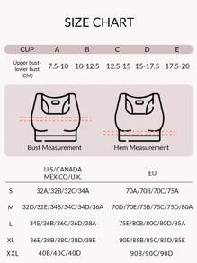 1pc Women's TianYI Bar Sports Bra, Lightweight Breathable Seamless Removable Pad Wirefree Wide Strap