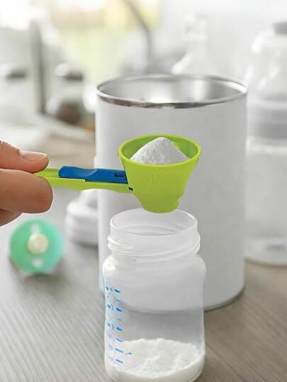 Leak-Proof Protein Powder Scoop With Sliding Funnel - Suitable For Milk And Nutritional Supplements, Durable PP Material, Leak-Proof, Multipurpose Baking Mixing Spoon, Can Be Used For Making Smoothies, Milkshakes, Baked Goods And Protein Powder Mixing, Perfect Kitchen Gadget For Various Occasions, Also Great For Educational Use