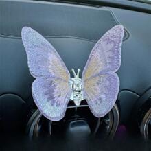 1 件可爱动感蝴蝶仪表盘装饰，治愈系汽车内饰装饰 - 彩色 - 查看 12