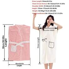 1 Stück ärmellose Bademantel, super weich und saugfähig Microfaser Damen Bademantel, farbecht und fusselarm, geeignet für Zuhause, Hotel, Beauty Spa, das ganze Jahr über, Schulanfang