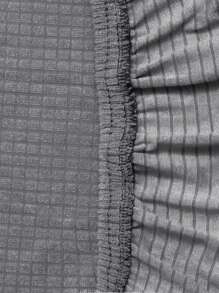 Light Gray Solid Color Waterproof Elastic Curved Chair Package, Chair Cover, Anti Dirt Makeup Chair Cover, Backrest Integrated Modern Nordic Ins Chair Cover, Home Chair Cover