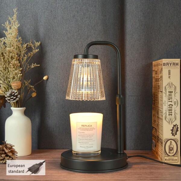 1pc Lâmpada de derretimento de cera com temporizador e dimmer, lâmpada elétrica aquecedora de velas para decoração de quarto, adequada para potes de velas, Natal, Dia das Mães, presente de inauguração de casa