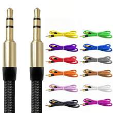 90cm Fabric Auxiliary Stereo Audio Cable - Azar - View 2