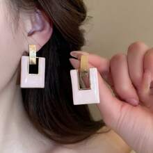 Andkiss 1 Pair Candy Color Teardrop Pendant Earrings, Suitable For Spring/Summer - Multicolor - View 15