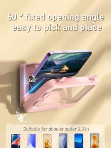 Waterproof Touchscreen Bathroom Phone Holder, Wall-Mounted Slouchy Shower Phone Holder & Storage Rack For Bathroom - Multicolor - View 6