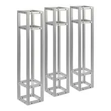 Rainaut 3pcs Heavy-Duty Metal Square Box Truss System For DJ Lighting - 39.37" X 7. 87" X 7.78" | Durable, Sturdy & Weather-Resistant | Ideal For Weddings, Concerts, Exhibitions, Promotions, And Events | Easy Assembly, No Power Needed, Galvanized Finish - Silver - View 4