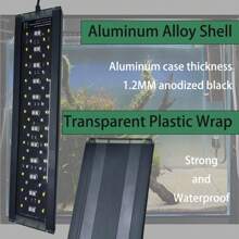 1 Piece LED Aquarium Lighting, Aquarium Light, Aluminum Alloy Aquarium Landscaping Dimmable Timer Light, Garden Light With Timer, Adjustable Brightness For Aquarium - EU C Type Plug(220-240V) - View 6