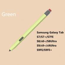 Silicone Stylus Pen Protective Case, Solid Color Design, Compatible With Samsung Galaxy Tab S6 Lite, S7 FE, S8 Ultra, S9 Plus - Nhiều màu - Xem 8