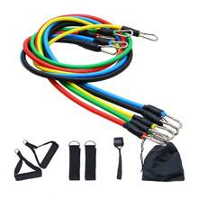 Resistance Bands Set For Men And Women -Exercise Bands With Handles, DoorAnchor, Ankle Straps - Perfect For Heavy Resistance Training, Physical Therapy, Yoga,Home Workouts -Shape Your Body - 彩色 - 查看 3