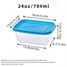10pcs Stackable Food Storage Containers With Lids, Plastic Lunch Boxes, Suitable For Grains, Meat, Fruits, And Vegetables - Dishwasher And Microwave Friendly - Multicolor - View 4