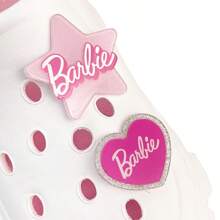 Miniso Barbie series pearl love hole accessories, cartoon shoes three-dimensional decoration, detachable (1 PC)