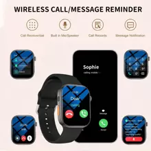 SIMSONLAB 1.83-Inch Smart Watch, Wireless Calling & Dial, Multi -Sport Modes, Calling Reminder & Rejection, Information Reminder, SMS Reminder,Compatible With Iphone/Andriod Christmas New Year Valentine's Day Holiday Gift