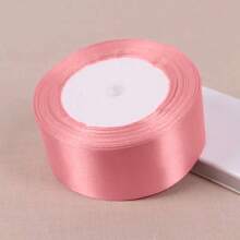 1pc Black Green Ribbon Handmade DIY Rose Flower Ribbon 21meters Long Polyester Webbing Packaging Webbing, Home Decor, Scene Decor, Theme Party Decor