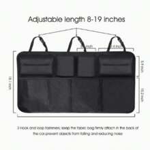 1 Paquete de Bolsa de Almacenamiento para Maletero de Coche, Bolsa Colgante Multifuncional para Asiento Trasero del Coche, Hecho de Material de Tela Oxford de Alta Calidad, Bolsa de Almacenamiento Plegable Montada en el Coche para Diversos Artículos, Bolsa de Almacenamiento Trasera de Gran Capacidad, Opción Ideal para Almacenamiento Trasero del Coche - Multicolor - Ver 7