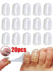 100/50/20pcs Set, Durable, Anti-Pain, Breathable Shoe Toe Covers, Sports Waterproof Anti-Slip Shoe Toe Protectors, Suitable For Women's High Heels, Women's Flats, Men's Casual Sports Shoes