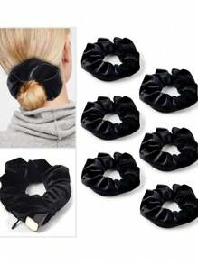 1-20Pcs Velvet Hair Ring With Hidden Pocket,Multi-Functional Hair Accessory Pouch,Portable Money Hider & Organizer,Back To School Must Haves,Beach Bag,Non-Waterproof Travel Essentials Travel School Back To School School Supplies Holiday Camping Holiday Essentials Vacation Accessories Mini Summer,Suitable For Women And Girls Velvet Headband,Hidden Pocket Headband,Suitable For Storing Small Items Such As Keys,Dollars,Lipstick,Etc