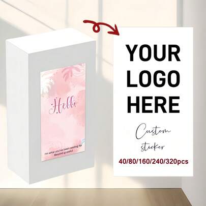 40/80/160/240/400 قطعة ملصقات ختم قابلة للتخصيص/ملصقات شخصية/ملصقات زخرفية/ملصقات قابلة للإزالة - مقاومة للماء، مقاومة للبهتان، لاصقة ذاتيًا، قابلة للإزالة - يمكن تخصيصها بشعار/صور/صور/تصاميم/نص - مناسبة للأعمال التجارية والزفاف والعطلات وأعياد الميلاد والحفلات والمناسبات والذكرى السنوية، عالية الجودة، شخصية، فريدة، للذكرى السنوية، لعيد الحب، لعيد الأم، لأعياد الميلاد، لعيد الأب، للتخرج، للزفاف، لتدشين المنزل، تجديد المنزل، العودة إلى الموضة